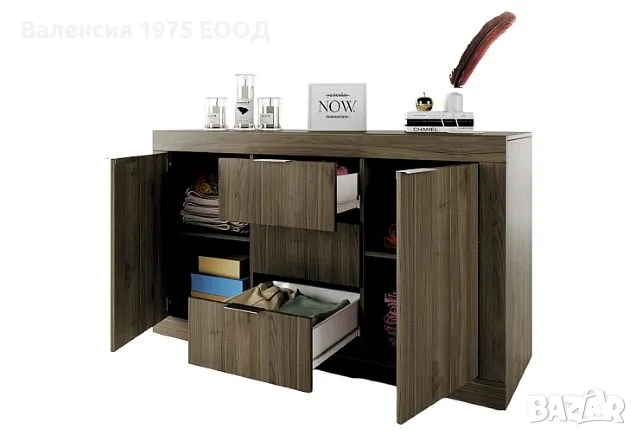 Скрин Сити 3075 сонома, орех или комбинация бяло/ арвен, снимка 8 - Скринове - 46493994