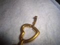 СЪРЦЕВИДНА ПОЗЛАТЕНА БРОНЗОВА ФЕШЪН - АРТ ГРИВНА 21344, снимка 5