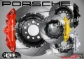PORSCHE надписи за капаци на спирачни апарати, снимка 1