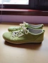 Зелени дамски обувки с връзки от естествен набук- Legero 000823z 40 номер, снимка 2