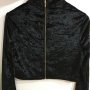 Маркова елегантна, атрактивна блуза с дълъг ръкав, цип и ефектни елементи в черно, снимка 6
