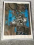 стара българска картина /литография/ "Възрожденски мотиви" - худ. Любомир Йорданов - 1934-2012г., снимка 1