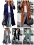 Ежедневно дамско леко палто с големи предни джобове, 5цвята - 023 , снимка 1 - Палта, манта - 42145724