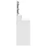 vidaXL Тоалетка с LED, бяла, 80x41x134,5 см, снимка 6
