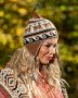 Перуанска шапка модел Уанкане от вълна на лама различни цветове, снимка 7