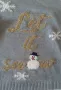 Коледна блузка на снежинки със снежен човек, снимка 2