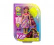  Кукла Barbie - Комплект кукла с дълга коса и цветя HCM89, снимка 1 - Кукли - 39002947