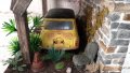 Макет-Diorama wooden shed Diecast 1/34 Мini cooper, снимка 6