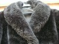  Дамски кожух - еко кожа, снимка 2
