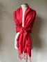Червен шал от кашмир, коприна, пашмина/ различни видове, снимка 3