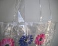 Плажна чанта с цветя, снимка 2