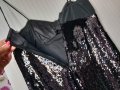 ZARA# черна с пайети# НОВА# вечерна рокля# размер XS, снимка 6