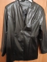 НОВО ЧЕРНО КОЖЕНО ЯКЕ С КРОЙКА НА САКО И СЕ ЗАКОПЧАВА С ЕДНО КОПЧЕ, снимка 2