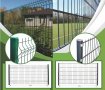 Ограда, оградни пана и оградни колове, зелени и антацит, снимка 2