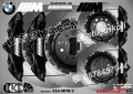 Надписи за капаци на спирачни апарати MPower PORSCHE AUDI Ceramic AMG BRABUS Brembo, снимка 3
