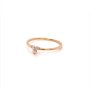 Златен дамски пръстен 0,97гр. размер:56 14кр. проба:585 модел:20071-2, снимка 2