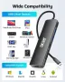 Acer USB C Hub, 7 в 1 USB C към 4K HDMI, 2 USB 3.1, Type-C, PD 100W, четец на SD карти, снимка 7