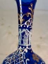 италианска арт ваза цвят кобалт с позлата , снимка 8