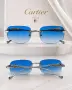 Cartier Унисекс Слънчеви Очила С UV400 Защита Картие🕶️Дамски🕶️Мъжки - Различни Цветове Код SEM-653, снимка 2