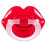 Силиконова залъгалка Red Lips, снимка 1 - Прибори, съдове, шишета и биберони - 38613589