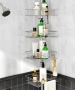 *ПРОМО*Ъглова етажерка за баня/Телескопична ъглова етажерка, снимка 1