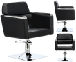 Хидравличен въртящ се фризьорски стол Bella за фризьорски салон Z-FJ-83014-BLACK-FOTEL-BEZPODN