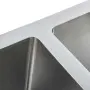 vidaXL Ръчно изработена кухненска мивка, неръждаема стомана, снимка 6