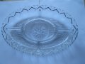 Стъклена десертна чиния, снимка 4