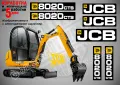 JCB  61R-1 стикери надписи, снимка 9