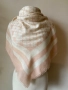Бял шал на розово детелини By Malene Birger от 100 % вълна, снимка 1