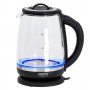  Стъклена ел. кана за вода 2,0 л.- с температурен контрол и кошничка за варене на чай  CR 1290, снимка 13