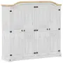 vidaXL Гардероб "Corona" бял 194x52x186 см бор масив(SKU: 4012163), снимка 1