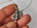 Сребърна верижка с медальон фея, снимка 3