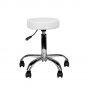 Козметичен/фризьорски стол - табуретка AM-310 - 40/57 - черна/бяла, снимка 1 - Друго оборудване - 33690917
