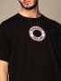 BURBERRY Black Archway Embroidered Circle Logo Мъжка Тениска size S и M, снимка 2