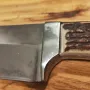 Ловен нож много масивен с дръжка от рог на Елен. Нов!, снимка 2