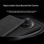 Кожен Калъф за Oppo Find N6 5G - Nappa текстура, Стойка, Слот за карта, Магнитен, 3 Цвята, снимка 5