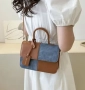 Стилна дамска чанта в кафяво и сиво- елегантен акцент към всеки тоалет, снимка 3