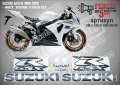 SUZUKI GSX-R 1000 2009 - WHITE  VERSION STICKER SET  SM-S-GSX-R-1000-WV-09, снимка 1 - Аксесоари и консумативи - 42500435