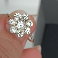  Красив сребърен пръстен V34, снимка 1 - Пръстени - 44389590