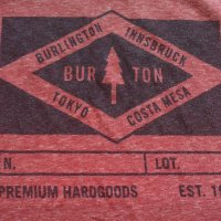 BURTON T-Shirt Размер L мъжка тениска ски сноуборд 11-58, снимка 4 - Тениски - 42798966