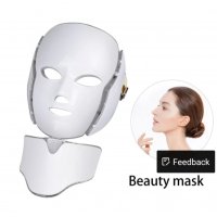 КОЗМЕТИЧНА Led маска за светлинна терапия, фотодинамична терапия за лице, акне, бръчки и други проце, снимка 6 - Козметични уреди - 35463953