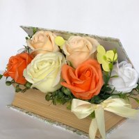 Букет от сапунени рози , снимка 8 - Декорация за дома - 40275710