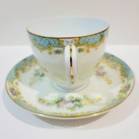 Японска порцеланова чаша с чинийка „Noritake“., снимка 4 - Колекции - 44252001