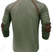 Нова мъжка спортна тениска с яка и дълги ръкави Henry, 2цвята , снимка 8 - Тениски - 44623596