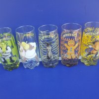 Стъклени чаши Шрек, снимка 1 - Колекции - 38158945