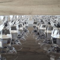 Антикварни рядки емски кристални 24% чаши за ликър/ракия Peill Glaser Германия, снимка 1 - Чаши - 40404632