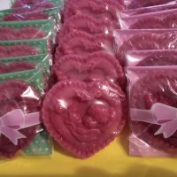 Ароматни глицеринови сапунчета за Свети Валентин, снимка 3 - Романтични подаръци - 31573742