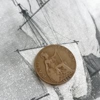 Монета - Великобритания - 1/2 (половин) пени | 1924г., снимка 1 - Нумизматика и бонистика - 38814616