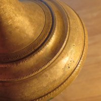 Старинно голямо бронзово кандило, кадило 20см, 1918г, Царство България - за ценители., снимка 3 - Антикварни и старинни предмети - 35335328